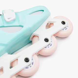 Patines Línea Niños Oxelo Ajustable 3 tallas Play 5 Menta