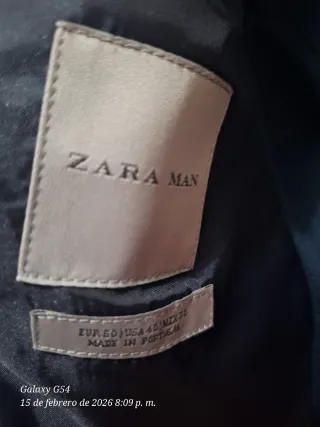 Blazer azul con microestampado