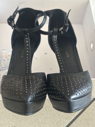 Scarpe vera pelle tacco 12