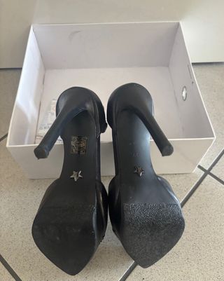 Scarpe vera pelle tacco 12