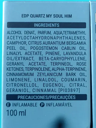 Perfume QUARTZ Soul Negro y Azul