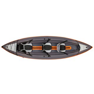 Kayak hinchable de travesía Itiwit 100 2 o 3 plazas naranja