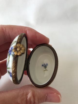 Cajita joyero Limoges floral