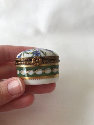 Cajita joyero Limoges floral