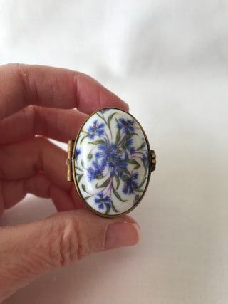 Cajita joyero Limoges floral