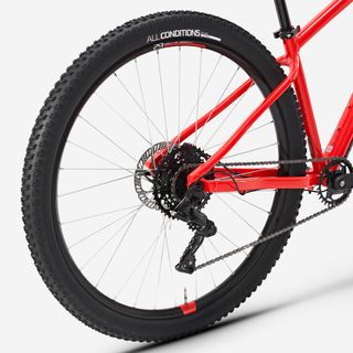 Bicicleta de montaña MTB aluminio Rockrider Expl 500 Rojo