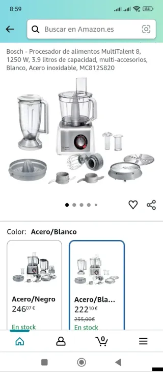 Batidora Vaso Bosch Multitalent 8