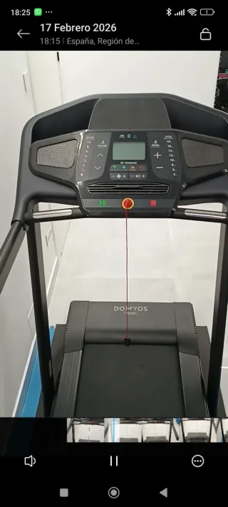 Cinta de correr DOMYOS T100C nueva