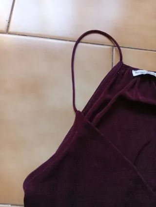 Camiseta burdeos talla S