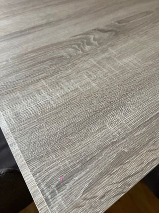 Mesa de comedor de madera para 6 extensible