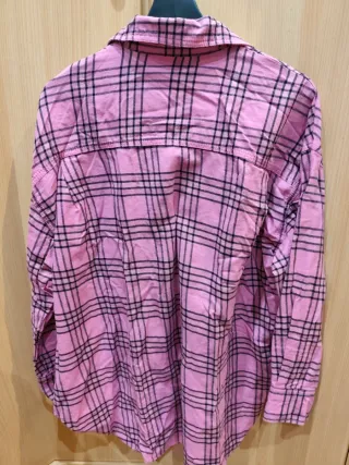 Camisa cuadros oversize Zara Talla XS