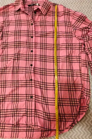 Camisa cuadros oversize Zara Talla XS