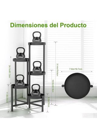 Estantería Metálica para macetas 5 Niveles Plantas