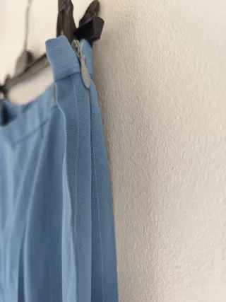 Pantaloni gessati azzurri taglia IT 44/ EU 40