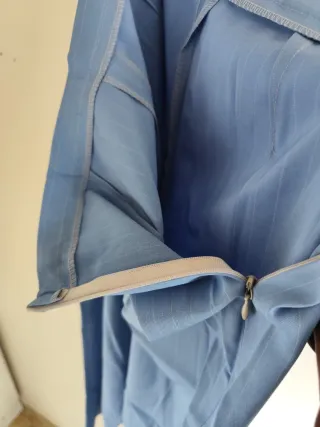 Pantaloni gessati azzurri taglia IT 44/ EU 40