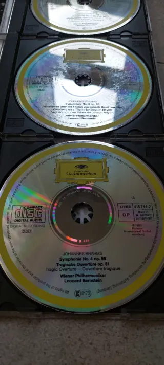 Leer Antes! 4 CD Brahms Sinfonías Bernstein