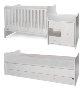 Cuna convertible en cama