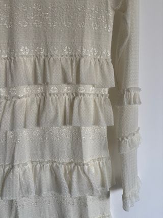 Guess Vestitino bianco con rouches