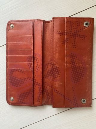 Cartera Monedero Piel Mandarina Duck Marrón