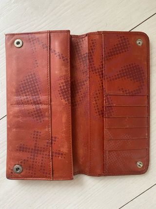 Cartera Monedero Piel Mandarina Duck Marrón