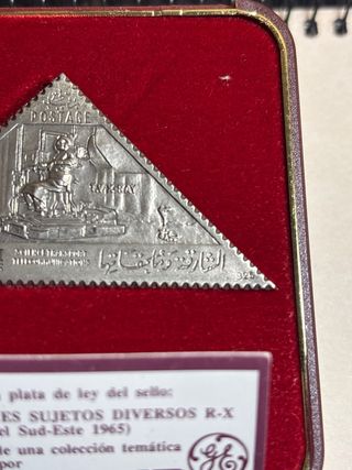 Reproducción Plata Sello Telecomunicaciones R-X