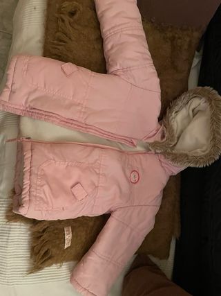 Abrigo niña estampado floral