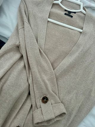 Chaqueta punto Massimo Dutti beige