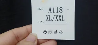 MILLEMODE Camiseta Negra Estampada Talla M