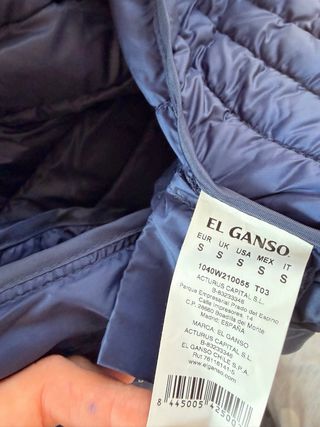 Chaleco El Ganso Azul Sin Mangas