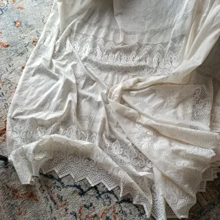 Cortinas encaje años 70