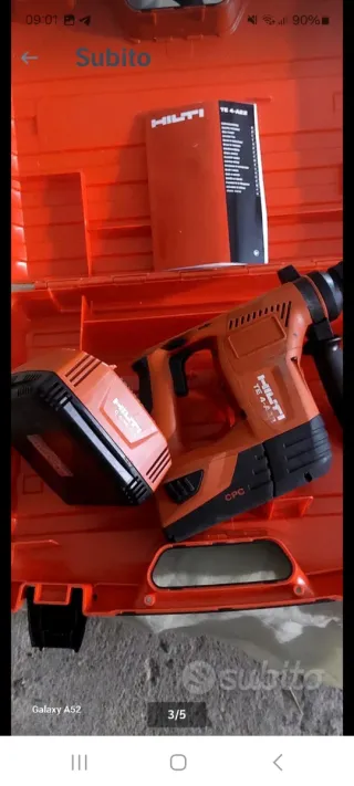 Tassellatore Hilti TE 4-A22 completo