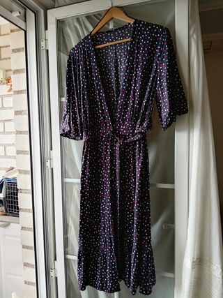 Vestido Zara lunares  XL parece L ver medida