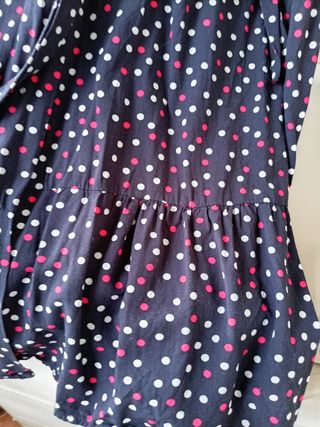Vestido Zara lunares  XL parece L ver medida