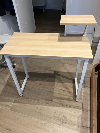 Escritorio madera y metal