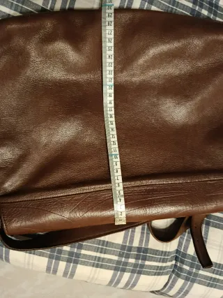 Borsa in pelle vintage marrone unisex