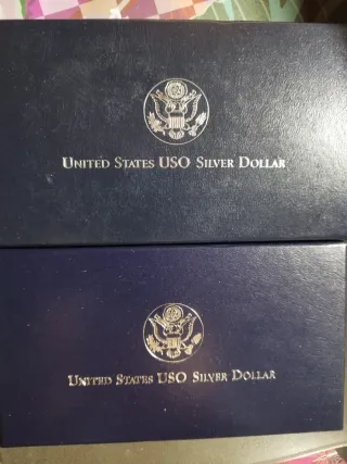 Moneda Plata 1 Dólar USA 1991 USO 50th