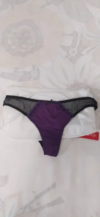 Set 2 Slip Brasiliano Yamamay Nero/Viola