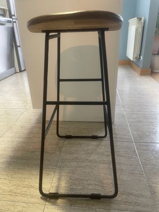 Taburete de bar teca DRAWER KABAYAN