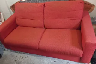 Sofá Cama Rojo Tela
