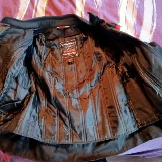 Chaqueta Moto Spike Negra Blanca Roja