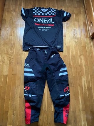 Traje Motocross ONeal Negro