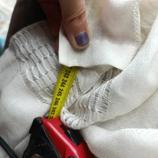 Cortinas de encaje beige