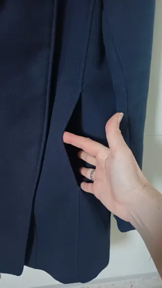 Abrigo Mango Azul marino Talla S