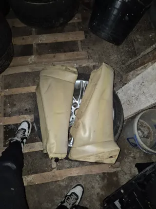 Asientos traseros cuero beige E46 Coupe