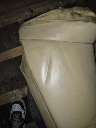 Asientos traseros cuero beige E46 Coupe