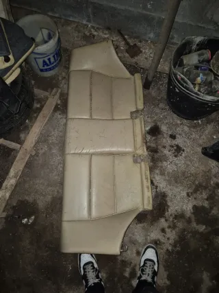 Asientos traseros cuero beige E46 Coupe