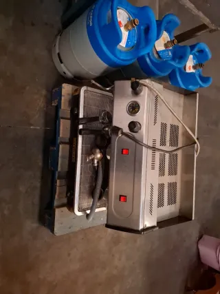 Cafetera profesional dos brazos