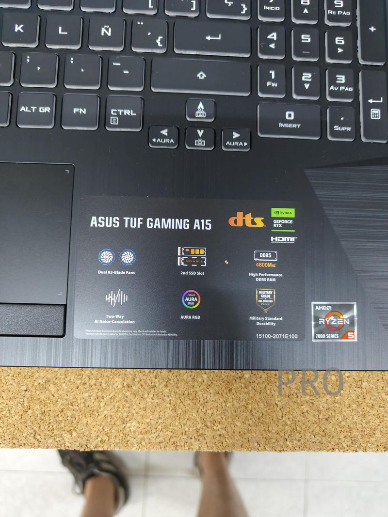 Portátil ASUS TUF Gaming A15 afbeelding 3