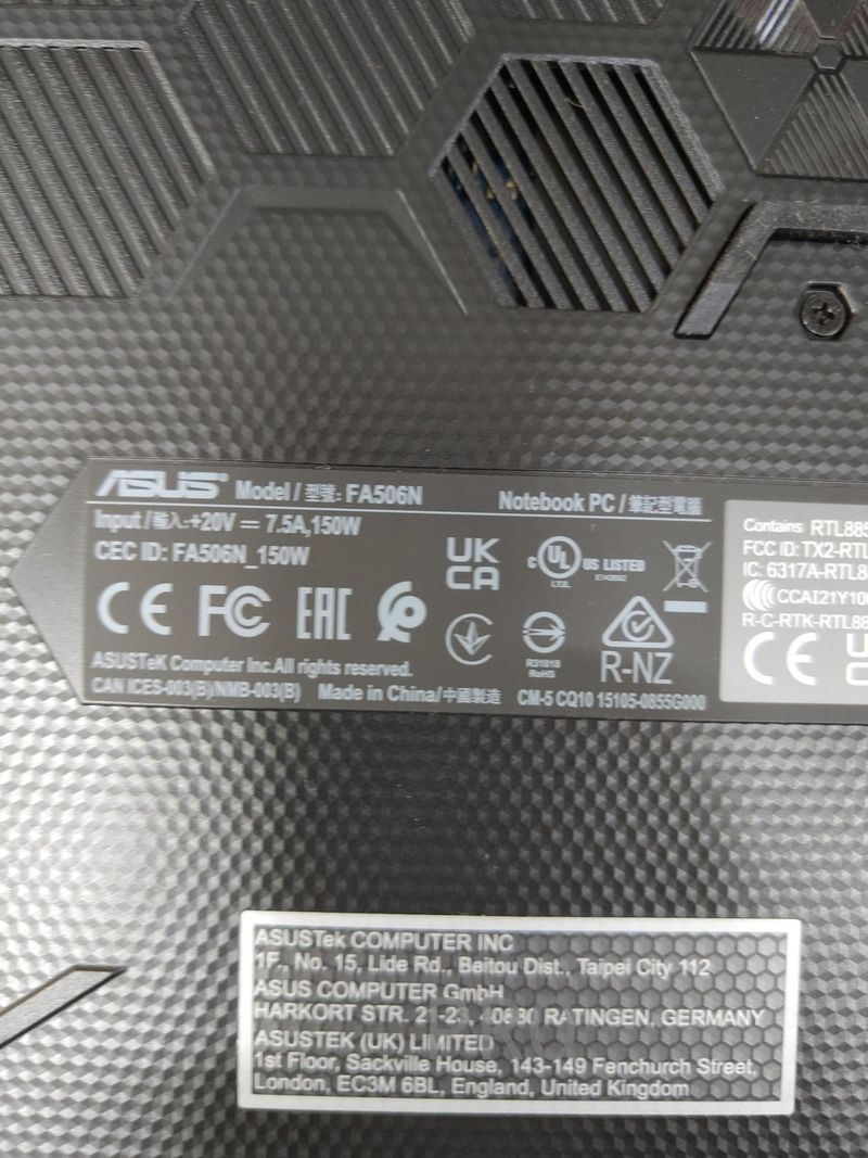 Portátil ASUS TUF Gaming A15 afbeelding 8