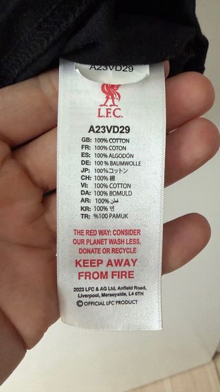 Camiseta Liverpool FC Negra